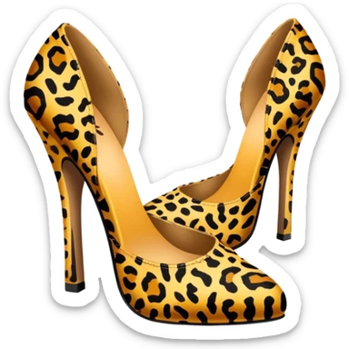 Shoes décolleté animalier sticker