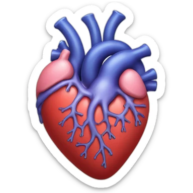 organ heart sticker