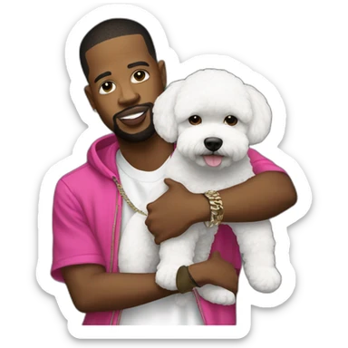 rappers whit bichon sticker