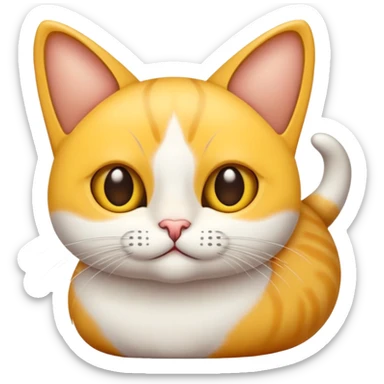 Pannocchia con le orecchie da gatto  sticker