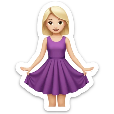 blonde girl in a graceful pose posing for the camera sticker