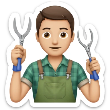 GARDENER WITH SESORS sticker