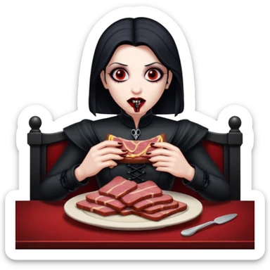 goth vampires with a SPAM meat dinner sticker