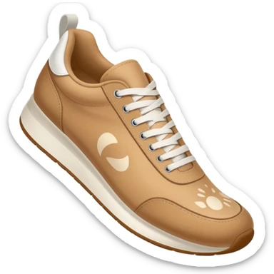  a human foot wearing a sneaker, fully visible, stepping firmly on the ground, leaving a clear shoe print under the sole. Rounded, glossy, smooth, soft shadows, white background.



 sticker