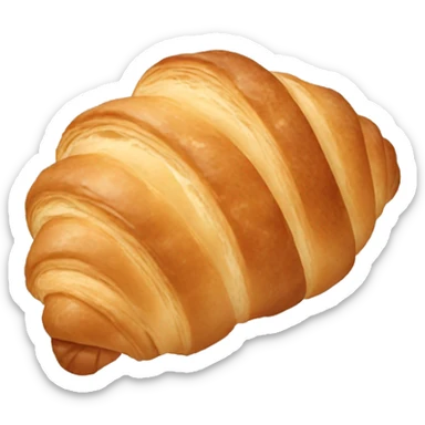 Croissant brown beige aesthetic  sticker