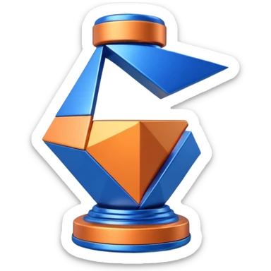 Genarte for a me a Blender Program logo sticker