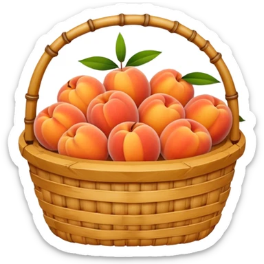  bamboo-basket,-peaches sticker