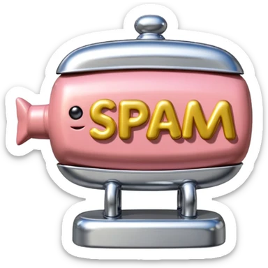  paris art city SPAM meat jeff koons style sculpture arty landscape  sticker