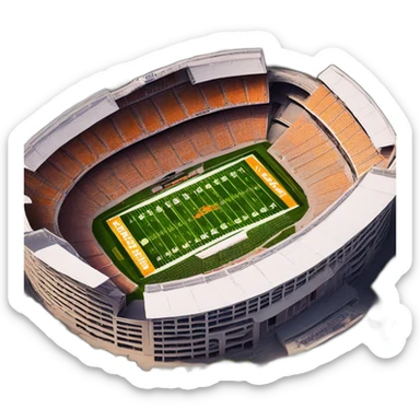 checker neyland stadium sticker