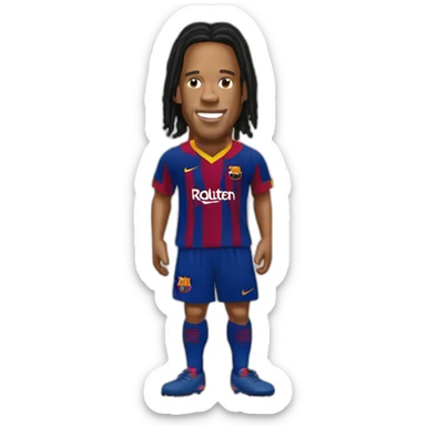 Ronaldinho Barcelona Futbol Club sticker