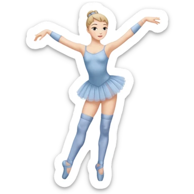 Ballet dancer in over the knee socks sticker