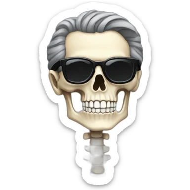Jeff goldblum as a skeleton sticker