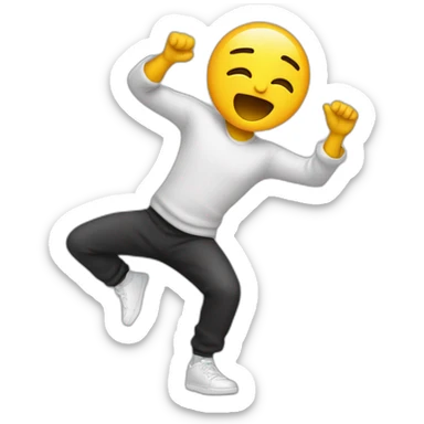 Personne qui fait un dab sticker