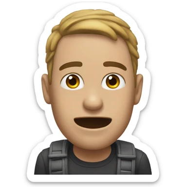 El emoji de la entrada con el labio mordido sticker