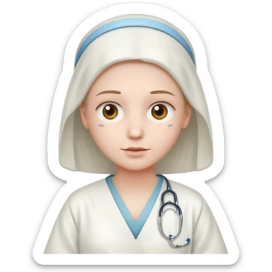 patient in hospital in hospital sticker