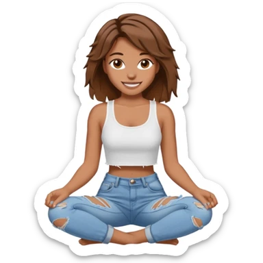 Embreigh Courtney looking ugly but also slaying it sticker