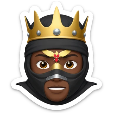 This 🥷🏻 for this 🫅🏽 sticker