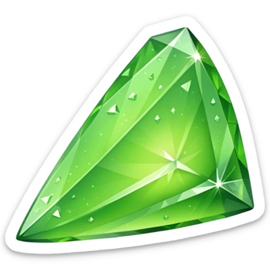 sparkly diamond lime wedge  sticker