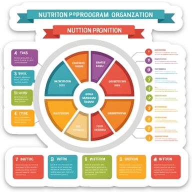 nutrition program organization sticker