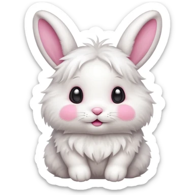 cute baby bunny sticker