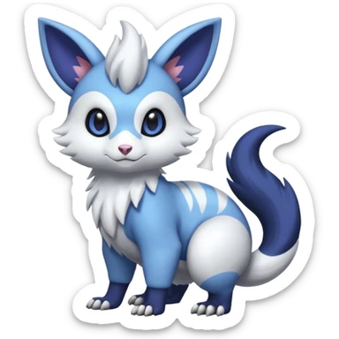 Shiny Furret-Absol-Noibat-Hybrid (Full body) sticker