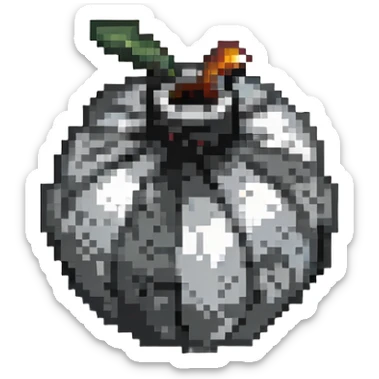 grayish black bomb power up without fuse sticker