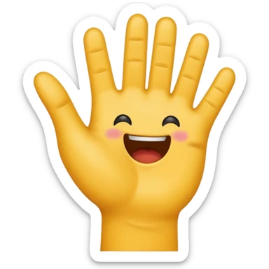 Devi creare un emoticon che sta per tirare uno schiaffo al contrario, cioè che colpisce con le nocche con la parte superiore della mano..e non con il palmo...ciò il verso opposto. sticker