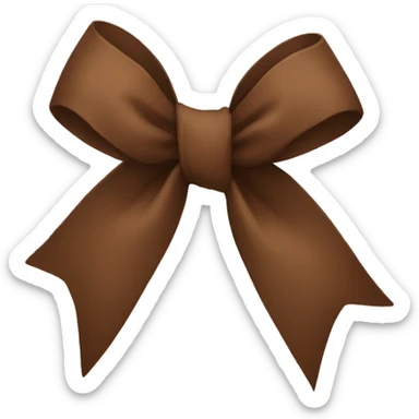 Brown bows sticker