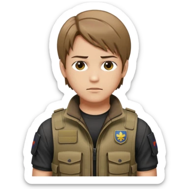 Leon Kennedy from resident evil 4 sticker