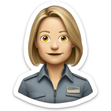 Jodie foster from Contact movie sticker