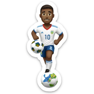 Jugador de fútbol levantando la copa del mundo  sticker