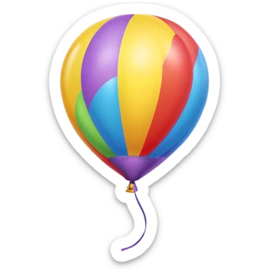 Colorful balloon (balão colorido) sticker