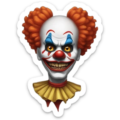Payaso de miedo sticker