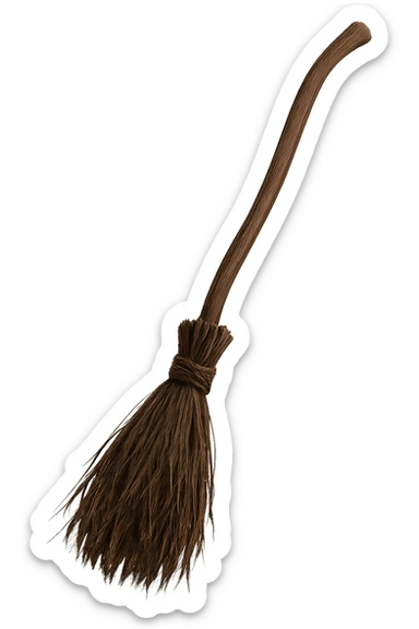 Halloween broomstick. remove background  sticker