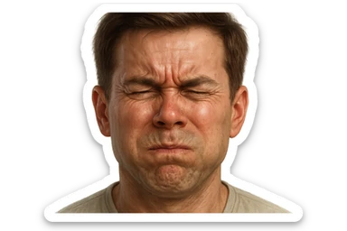 emoji stile iphone che riguarda l'argomento "stipsi/andrò al bagno oggi?", iperrealistico 4k sticker