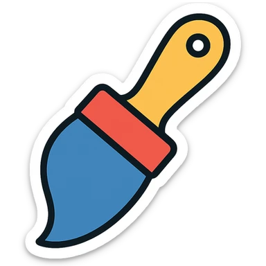 paint brush sticker
