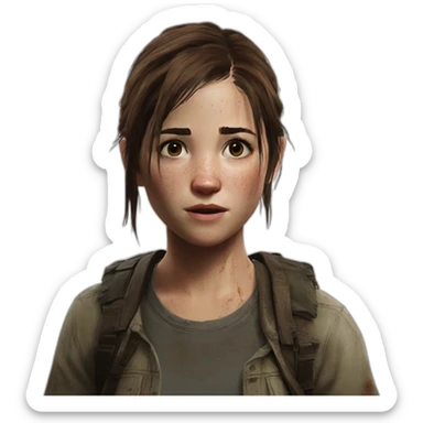 Ellie the last of us sticker
