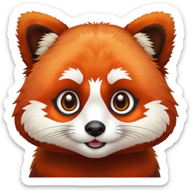 Red panda les ont sticker