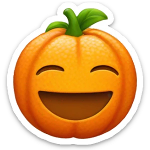 Orange Leo symbol  sticker