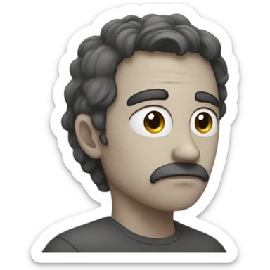 I'm sad and looking away  sticker