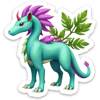 Suicune-Tropius-Bayleaf-Meganium-fusion (full body) sticker