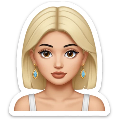 kylie jenner with earrings sticker