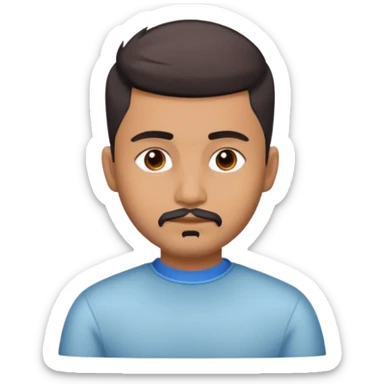 Indian man 25 years old fade hair cut sticker