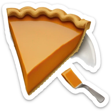 pumpkin pie slice sticker