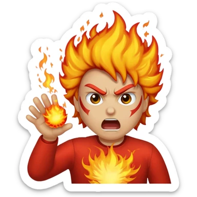 🤬 spitting fireball  sticker