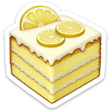 slice of lemon cake  sticker