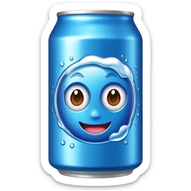 hyper blue raspberry Fanta  sticker