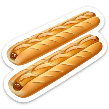 Honey, garlic baguette sticker