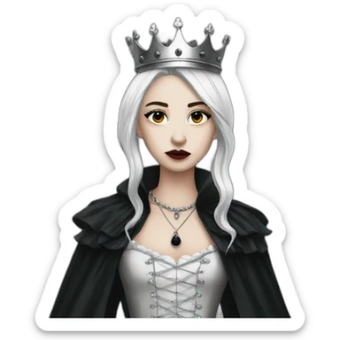 Very emo dark England Queen sticker