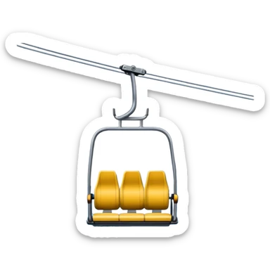ski lift sticker